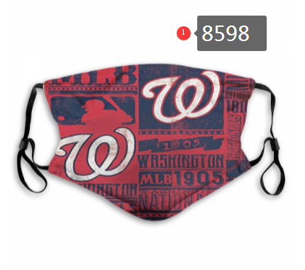 New 2020 Washington Nationals Dust mask with filter->nfl dust mask->Sports Accessory